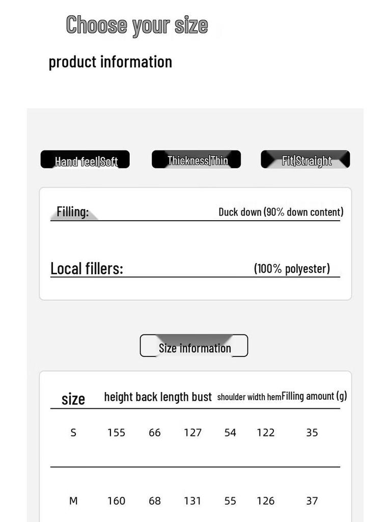 Women's Stylish Short Knitted Collar Duck Down Jacket