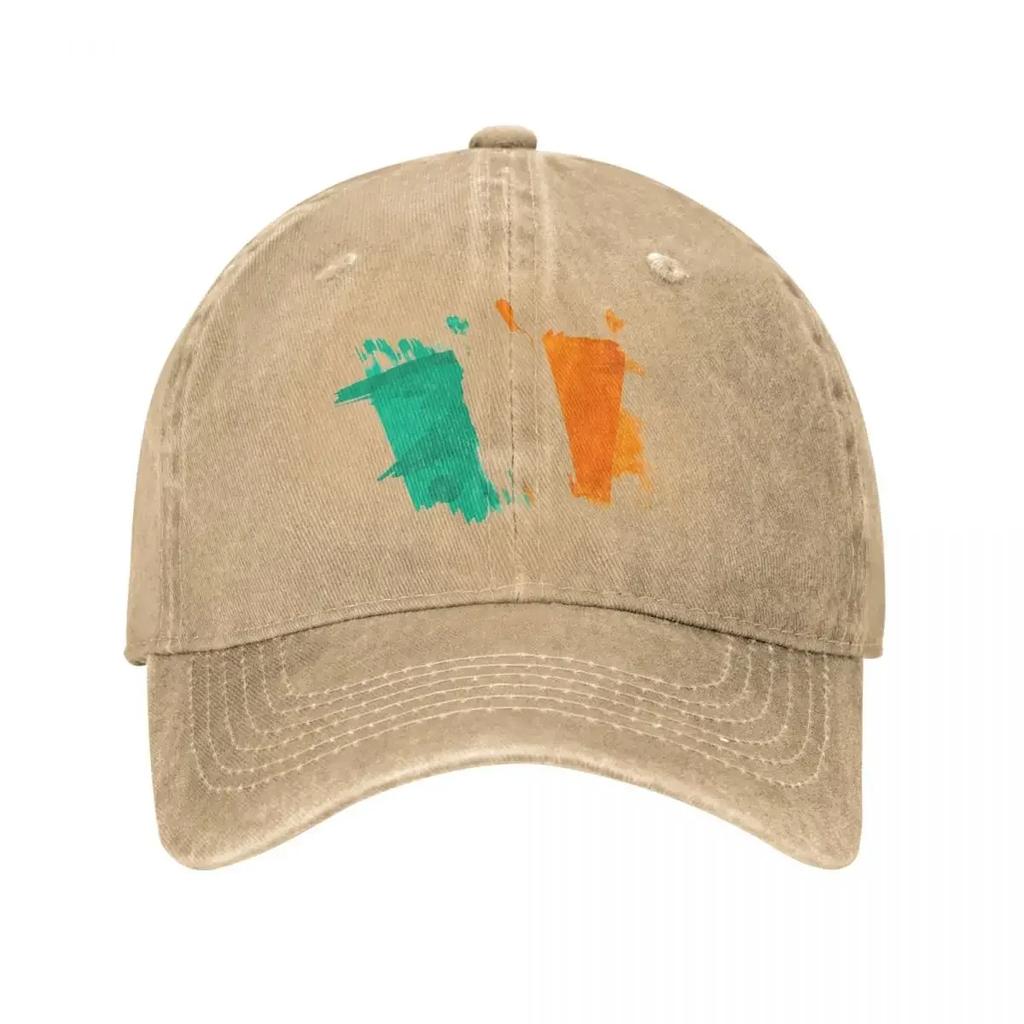 Ireland Flag Baseball Caps Vintage Distressed Cotton Headwear Unisex Style Outdoor Workouts Caps Hat