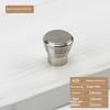 Home Decoration Silver Aluminum Single Hole Handle Modern Wardrobe Drawer Round Knob Kitchen Cabinet Furniture Small Door Handle