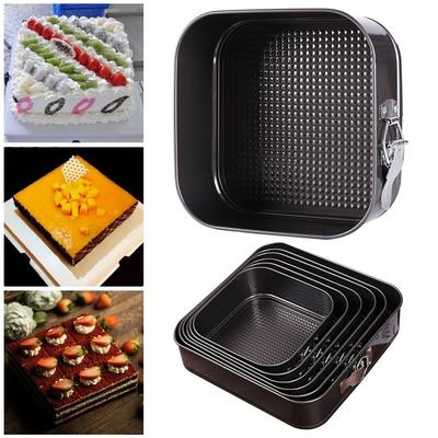 1 st kolstål bakform läckagesäker non-stick kakform 7-12 tum med avtagbar botten kakform