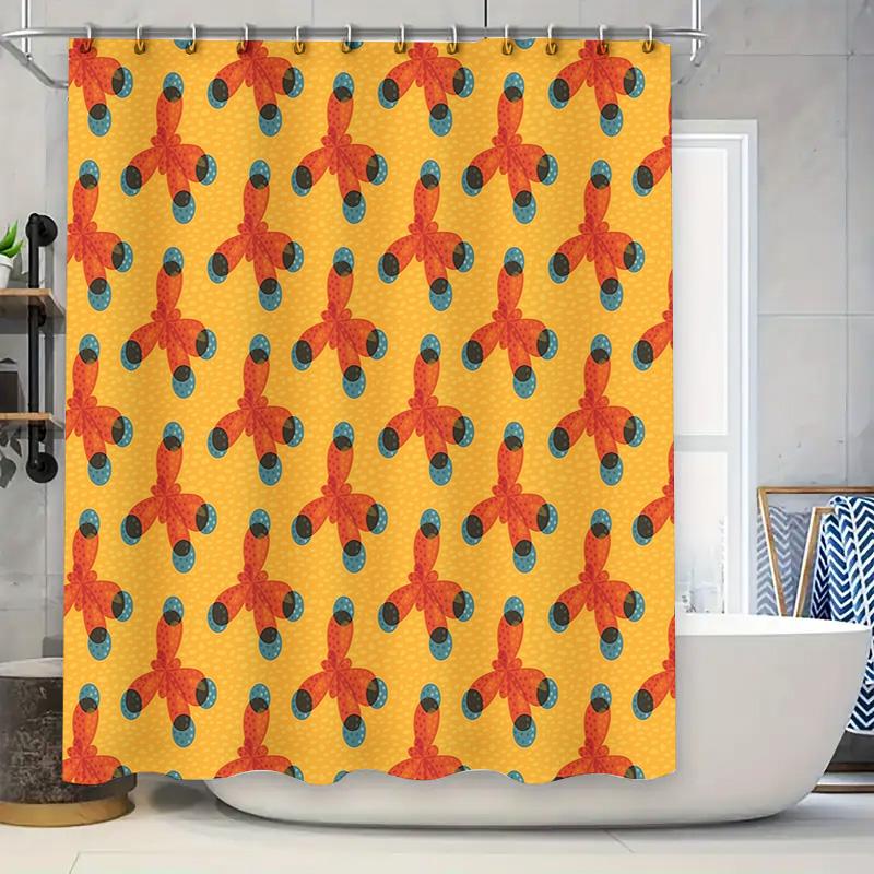 

Shower Curtain Tropical Flowers Vintage Floral Bathroom Decor Waterproof Fabric Modern Farmhouse Style Washable Shower Liner W60H190(CM)-1 Pcs