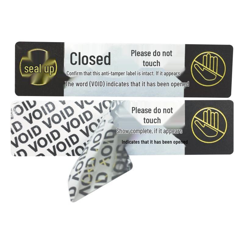 Tear-off Non-refundable Anti-Tamper Void Label Sticker - Self-adhesive, Disposable Seal