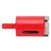 Hole Saw Drill Tool Diamond Red High Speed Steel Wave Tooth Saw Bit 38mm for Marble