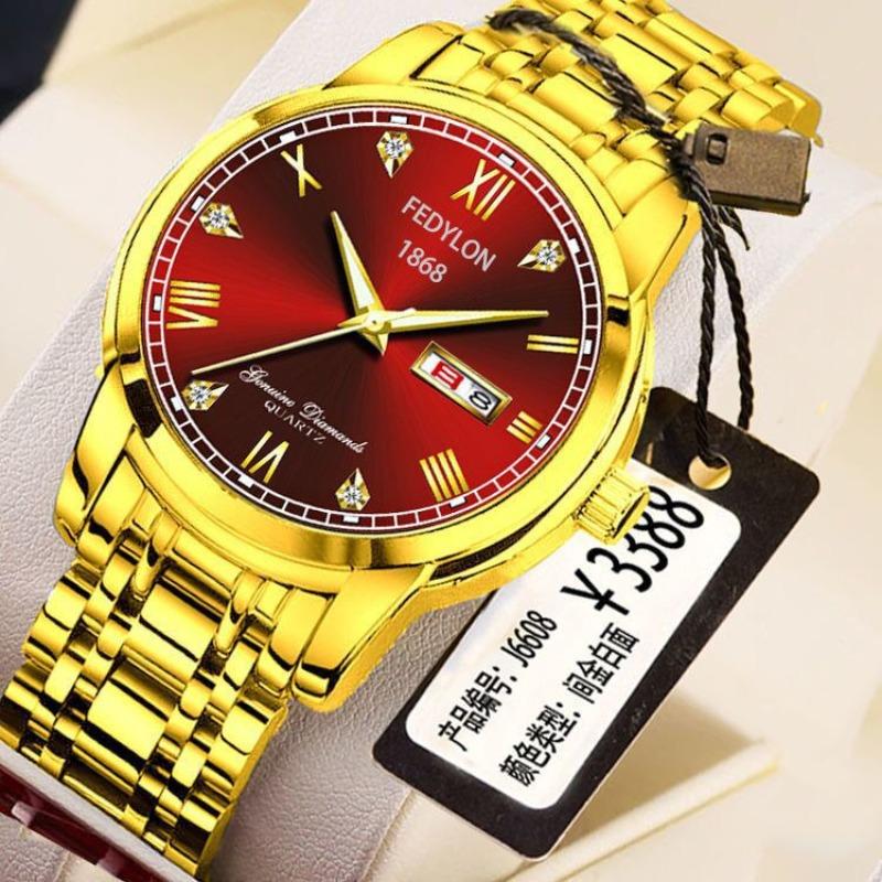 Fatiron Domestic Fashion Business Watch Men's Fully Automatic Non-Mechanical Watch English Calendar Luminous Quartz Watch