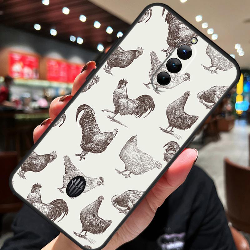 Chicken Pattern Case For ZTE Nubia Red Magic 11 10 8 9 8S 9S 10S Pro Plus 10 Air 5G 6R 6 7 6S 7S Pro Cover