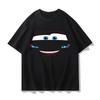 Smile Cars McQueen Unisex T-shirt Gift for Couple Cotton Tops Tees Short Sleeve Clothing Streetwear Oversized Unisex
