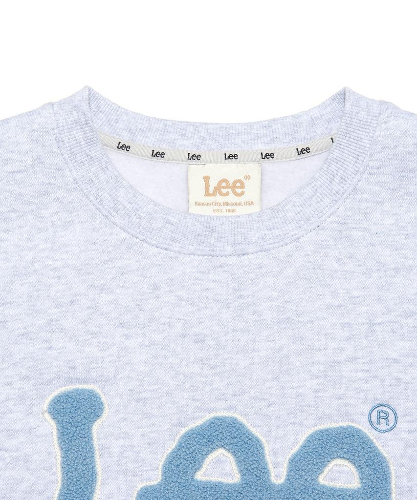 LEE Women Big Twitch Boucle Fleece Sweatshirt Light Gray
