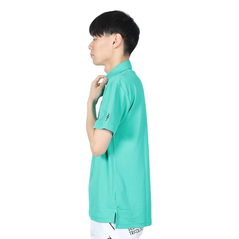 Coq Sportif Tričko s krátkým rukávem Základní Jednoduché Absorbující pot Rychleschnoucí Strečové Ochrana proti slunci Golfové QGMXJA02 GR00 [Le Golf] [Stretch Forcer] UPF50+ Pánské