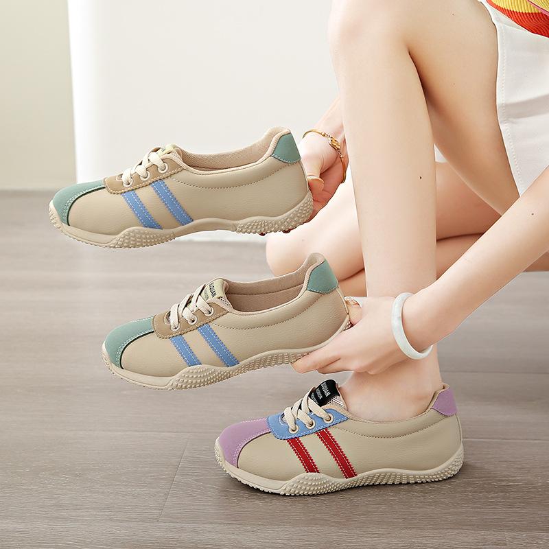 Malé bílé boty dámské jarní nové studentské volnočasové sportovní všestranné plátěné boty