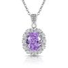 Flashy Ice Flower Cut Gemstone Necklace with High Carbon Diamond Pendant - Women's Fashionable Luxury Jewelry