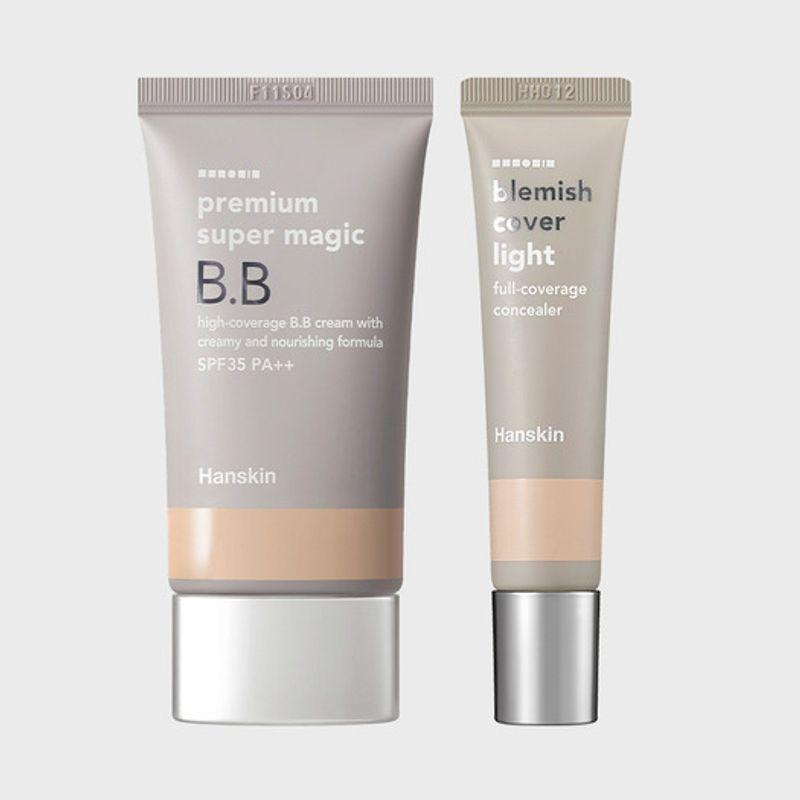 HANSKIN Premium Super Magic BB Cream 45g + Blemish Concealer 12g BB+ Natural Concealer_B0011495