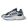 adidas Originals Ozmillen אופנתי רב-תכליתי עמיד בפני החלקה עמיד נעליים יומיומיות נמוכות נעליים יומיומיות לילדים כסף כחול IG4274