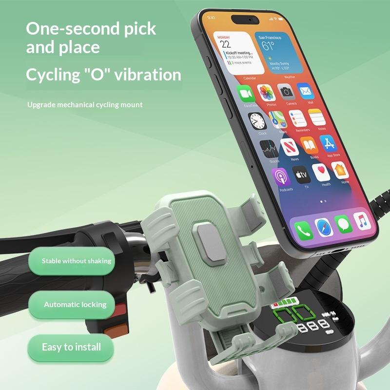 Motorcycles Bicycles Phone Holder Free Rotation Mobile Phone Bracket For Riding Shockproof Mobile Phone Holde 1Pc
