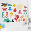 Octopus Glow Sticker in The Dark Wall Stickers, Self-Adhesive Undersea Animals Decals with Turtles In Stickers Clown Fish Octopus, Luminous