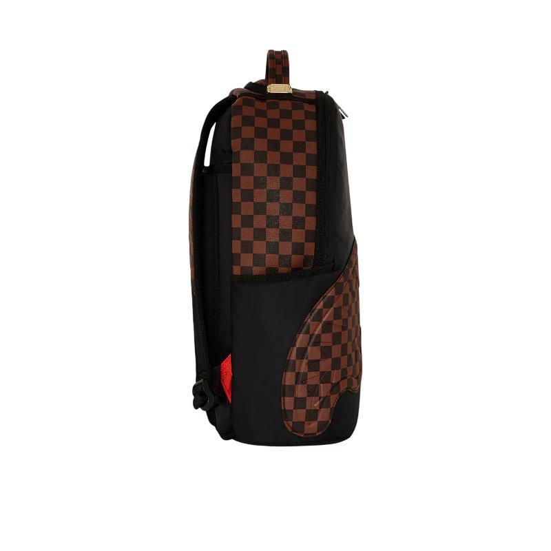 Sprayground Shark Large Logo Checkerboard Patchwork Retro Trendy Casual Student Backpack Unisex Backpack W1135744