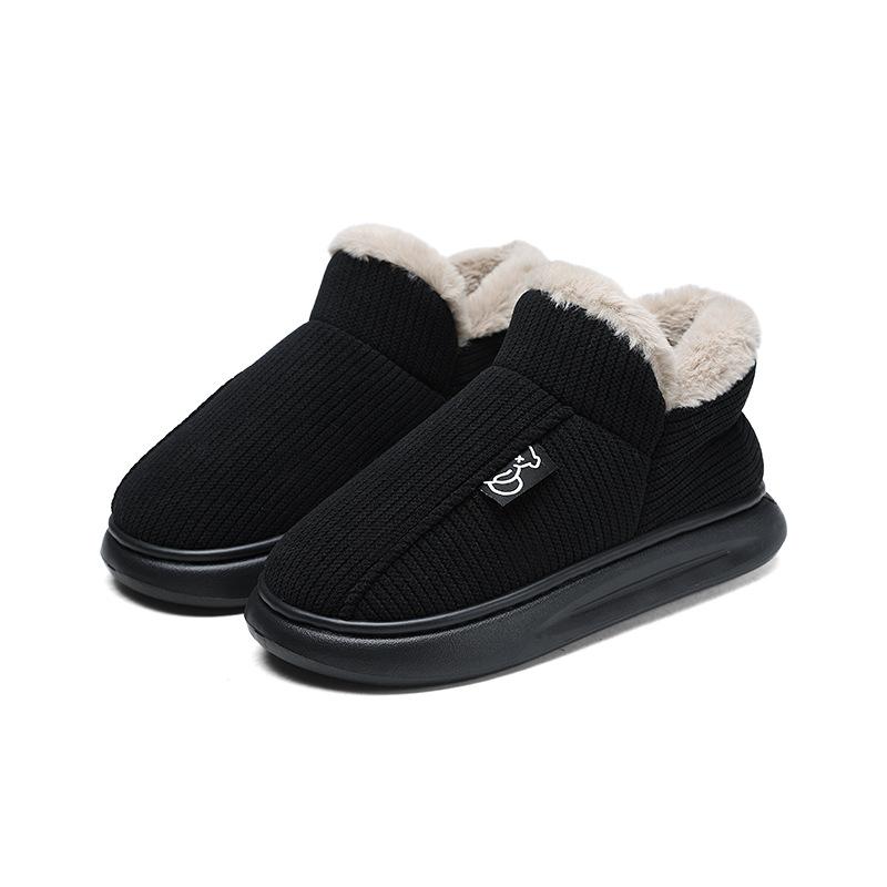 

Сумка Каблук Хлопковые Тапочки Мужские С Плюшевой Изоляцией Большие Ботинки Уличные Нескользящие Защита от Холода. Хлеб на одну ногу 38-39