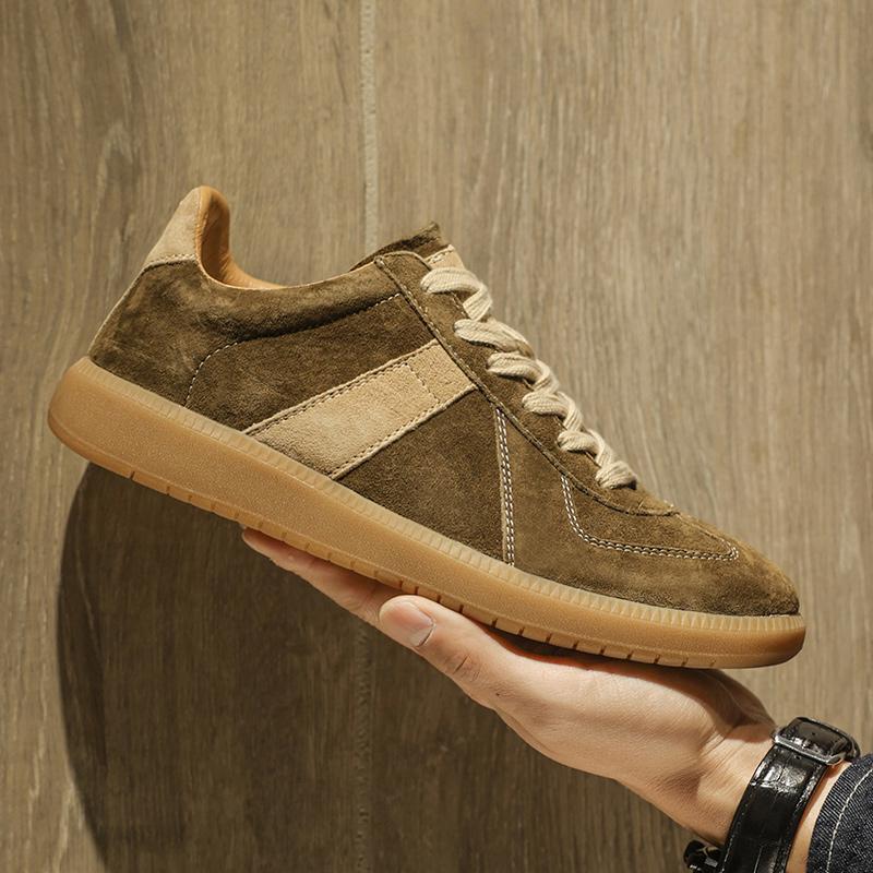 Fashion New Versatile Men's Tenis Masculino Genuine Leather Male Skateboard Footwear Handmade Summer Casual Shoes Leisure Walk Sneakers