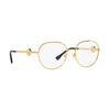 Versace Pattern Decoration Alloy Irregular Optical Frame Women's Gold 4895039 VE12881002-gold 52