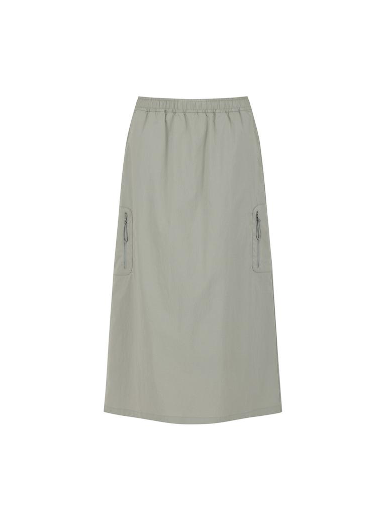 Allaeseuka Women'S Nylon Spandex Long Cargo Skirt_Pag2Rr2420