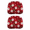 2Pcs Elastic Car Headrest Cover Soft Car Head Pillowcase  Christmas Decoration