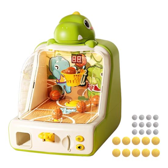 Animal Tabletop Basketball Shoot Game Mini Basketball Shoot Arcade Machine with Score Display Rabbit