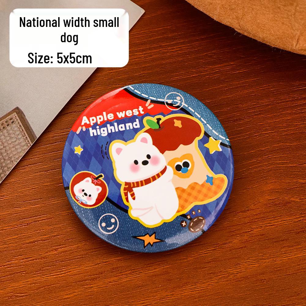West Highland Terrier Cartoon Brooch - Cute Gift for Kids Clothing & Bags 5cm