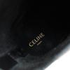 CELINE short boots Berlin Center zip with belt black leather Women 35 308B77 Used