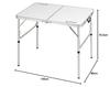 Captain Stag Laforet UC-511 Outdoor Table, Aluminum, Two-Way Table with Adjuster, Small, 90 X 60 Cm