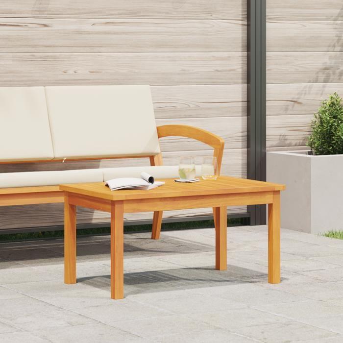vidaXL Coffee Table 75x40x38 Cm Solid Acacia Wood 4106463