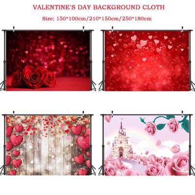 Valentinstag Foto Fotografie Requisiten Hintergrund Tuch Vinyl Hintergrund Party Dekor