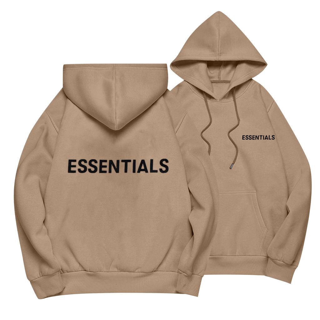 Unisex Loose Casual Letter Print Solid Round Neck Long Sleeve Hooded Sweatshirt