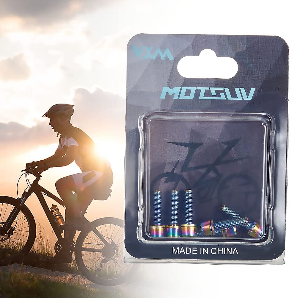 Kigauru Set of 6 Bicycle Stem Bolt Fixing Screw TC4