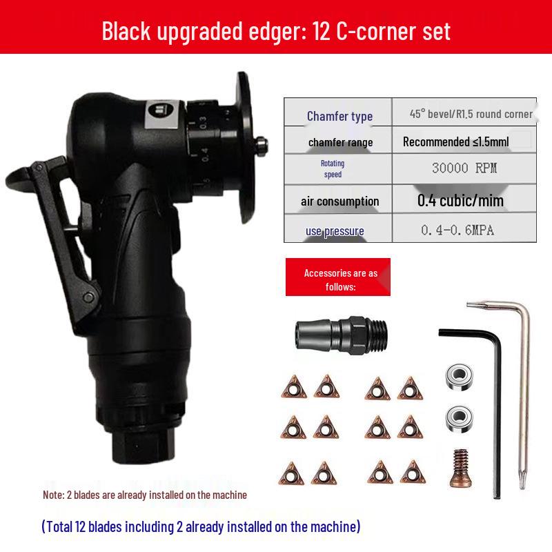 Handheld 45° Pneumatic Chamfering Machine for Metal Deburring