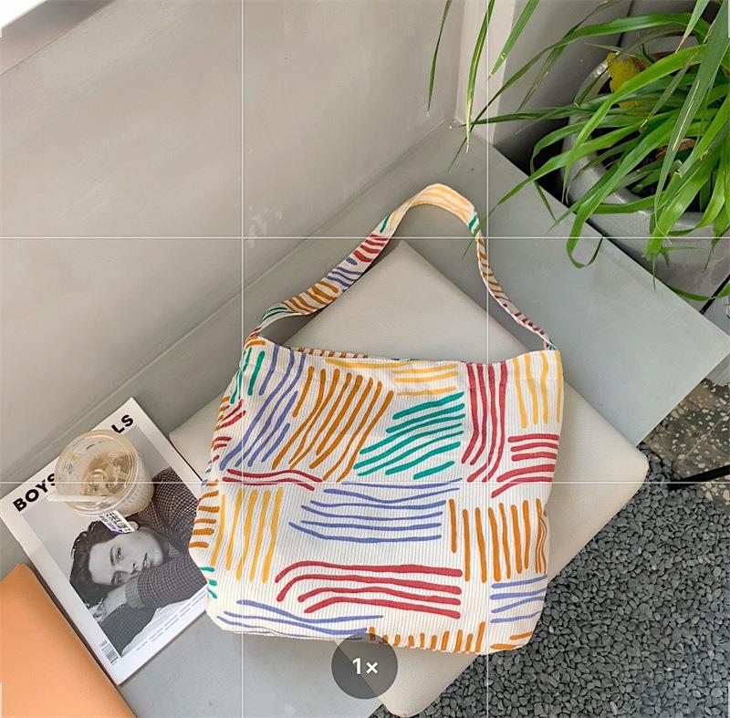 

Новая полосатая сумка через плечо, сумка для поездок на работу, сумка-мессенджер, контрастный цвет, вместительная сумка для покупок.