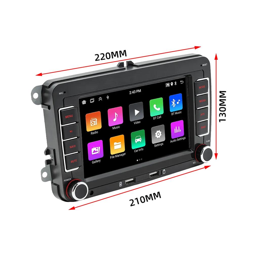 2G+32G /1G+32G Android 13 7 Inch IPS Screen Wireless CarPlay Android Auto Car Stereo for VW Jetta Sedan Passat Tiguan CC Golf Skoda Radio