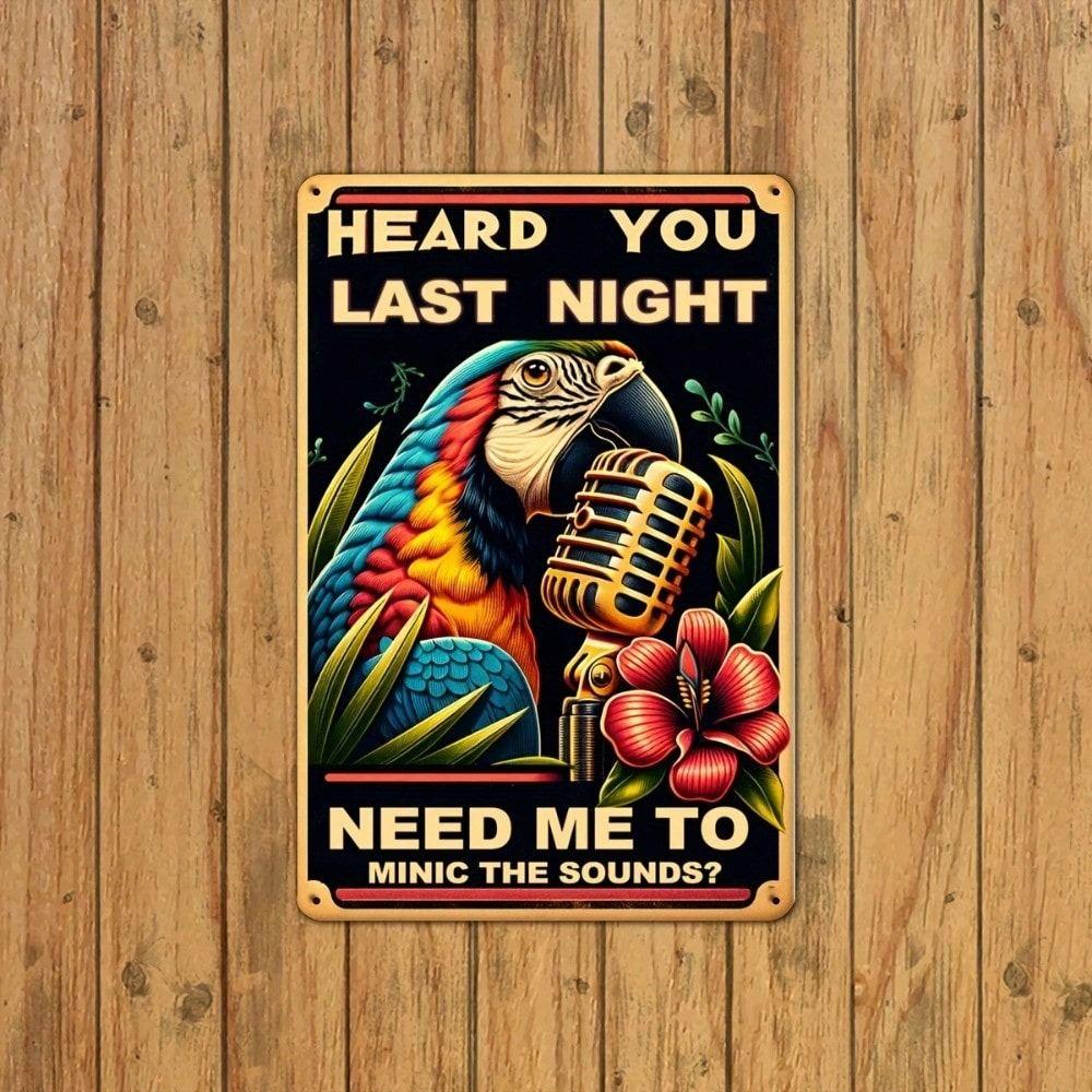 Vintage Metal Tin Sign Retro Wall Art Poster Plaque 20x30cm Home Decor