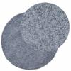 Shaggy Rug High Pile Modern Blue Ø 200 Cm