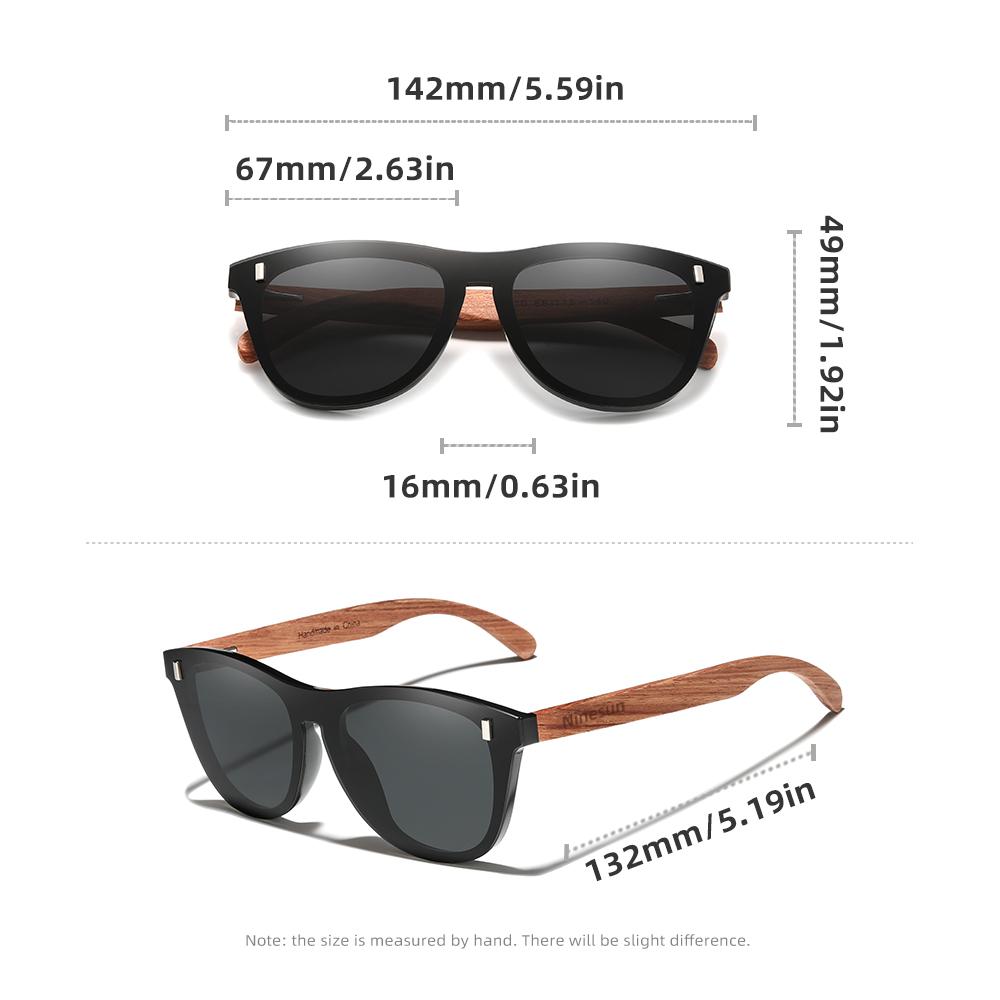 NINSUN Fashion Wood Men's Ultraviolet Sunglasses Classic Male Driving Riding UV400 Sports Sun Glasses Eyewear Wooden Eyeglasses
