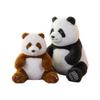 Realistic Panda Plush Toy - Huahua Fluffy Doll for Children's Gift, Valentine's or Birthday Surprise