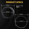 For 2007-2018 Jeep Wrangler JK 7" Headlight Mount Bracket Ring Replacement 4Pcs