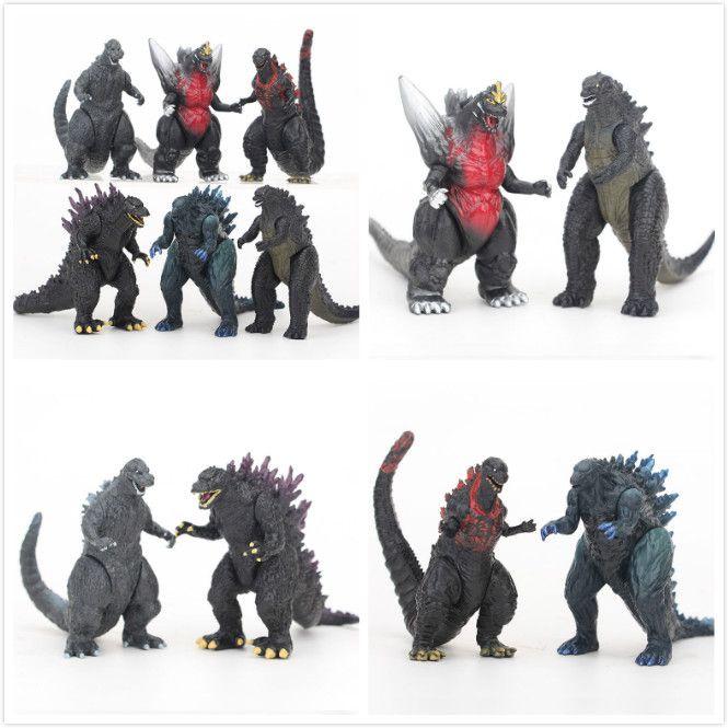 6pcs Exquisite Godzilla Monsters Movie Character Action Figure Doll Set For Fans