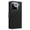For Xiaomi 15 Pro Wallet Case Rhombus Leather Phone Cover with Shoulder Strap, Wrist Strap