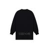 WE11DONE Ss24 Rhinestone Dot Logo Oversized Long Sleeve T-Shirt Unisex Tops Black WD-TT0-24-811-U-BK