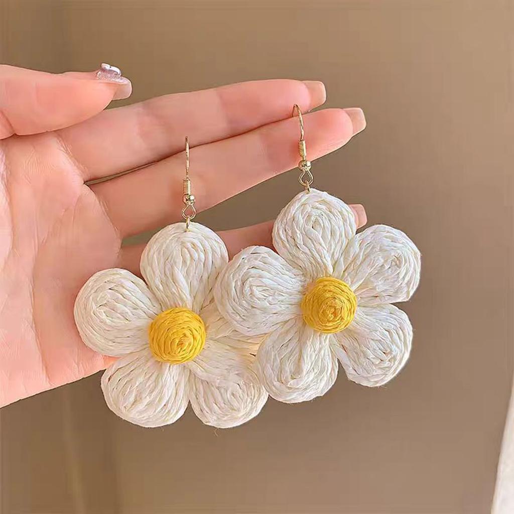 Geometric Flower Earrings Beach Bohemian Styles Drop Earrings Comfortable Wear for Trendy Fashion Lovers Daily Use