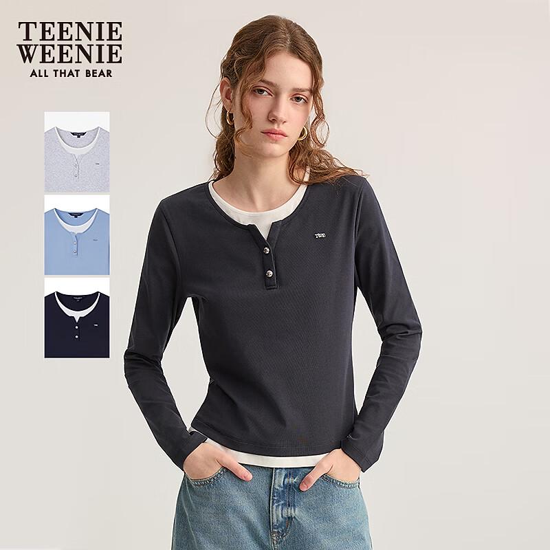 Teenie Weenie Women s Colorblock Long Sleeve T-Shirt S