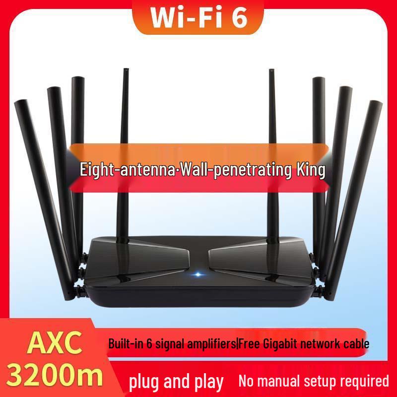 High-Speed Gigabit WiFi 6 Dual-Band 5G Router with Wall Penetration