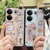 Cute Lanyard Phone Case For Tecno Camon20 Pro 5G/CK8n Silicone Phone Holder Soft case Back Cover Waterproof Wrist Strap
