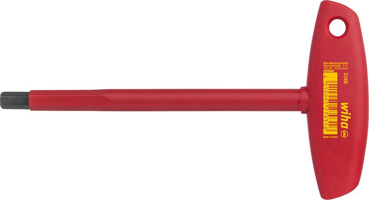 Wkrętak Z Rękojeścią Poprzeczną Izolowany Vde, Sześciokąt Hex 5X150Mm Wiha