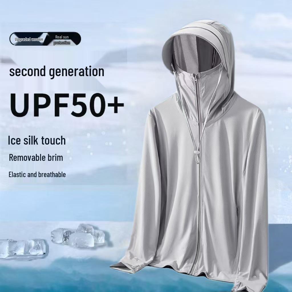 Men's Ultra-thin Ice Silk Fishing Jacket - Breathable, Anti-UV, Sun Protection for Summer Outdoors (2025 New)