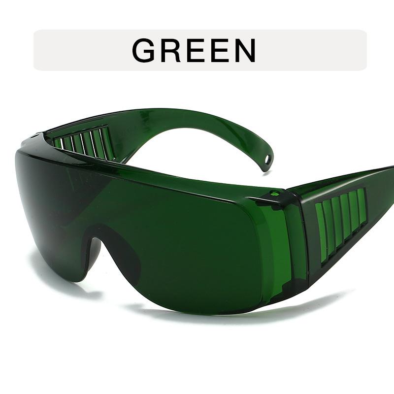 Large frame transparent goggles Personalized Internet celebrity glasses frame, Songkran goggles riding concave flat glasses